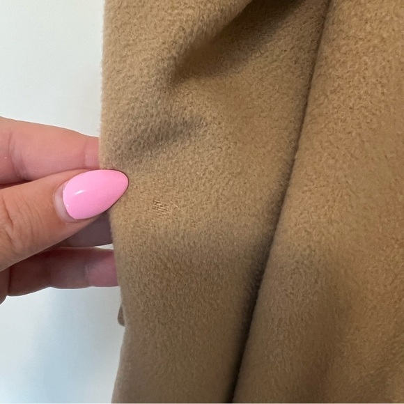 L.L. Bean Tan Lambswool Polo Three-Quarter Coat - Picture 9 of 9